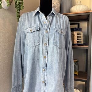 Good American Denim Shirt - Size 2 (M) - Like New!